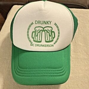 4 hats: Drunky lucky Mesh‎ Trucker Snapback Hat set of 4 clover st patrick lucky
